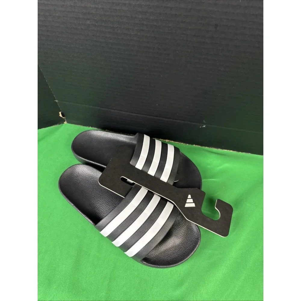 NWT Adidas Adilette Aqua Slide Size 10 Black